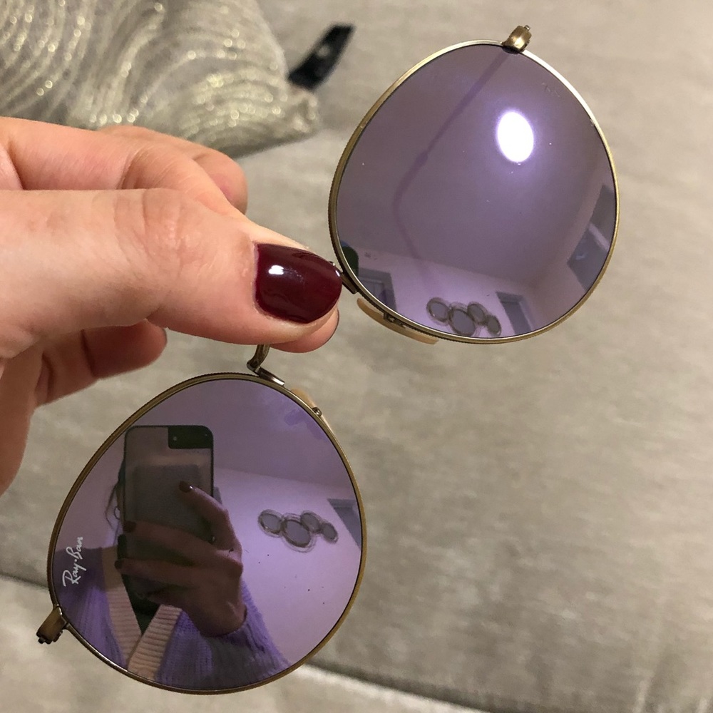 RAY BAN 100% Authentic Purple Sunglasses (reflect)